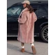 Moteriškas žieminis rožinis paltas Luxer Moteriškos striukės