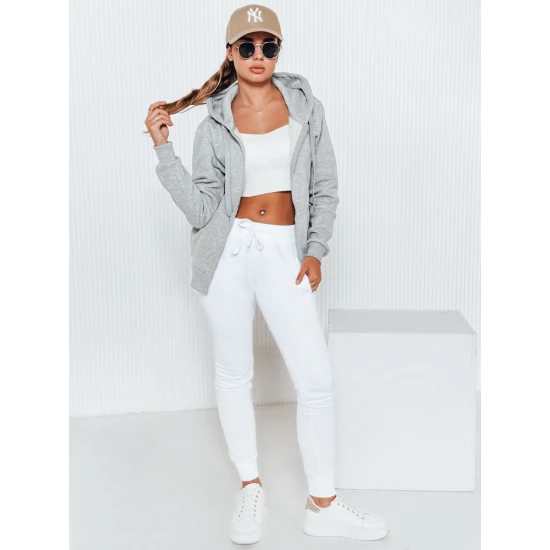 Moteriškos baltos laisvalaikio kelnės Flor JS/CK01