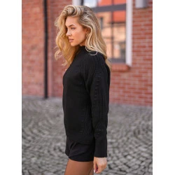 Moteriškas juodas megztinis Bert