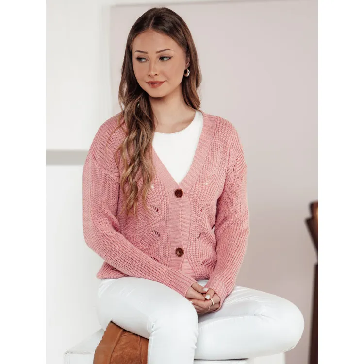 Różowy sweter damski Livi MY2410
