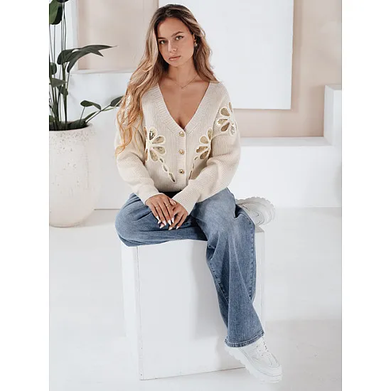 Women's white sweater Kerinda Women's sweaters