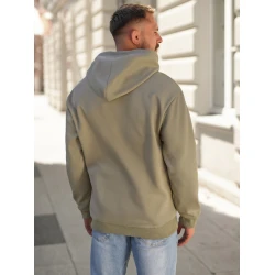 Vyriškas chaki džemperis su gobtuvu  Skull