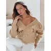 Women's light brown sweater Kerinda Women's sweaters