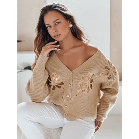 Women's light brown sweater Kerinda Women's sweaters