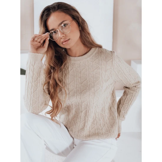 Moteriškas rusvas megztinis Bravina Džemperiai