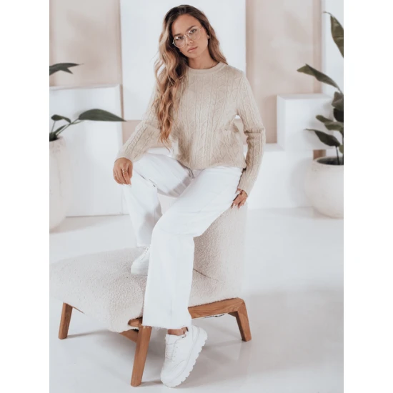 Moteriškas rusvas megztinis Bravina Džemperiai