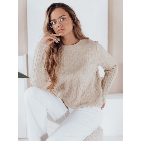 Moteriškas rusvas megztinis Bravina Džemperiai
