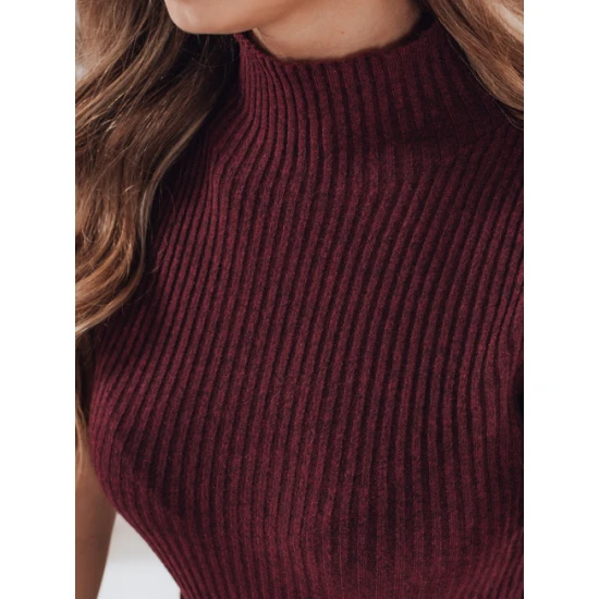 Moteriškas bordo megztinis Bela Moteriški megztiniai