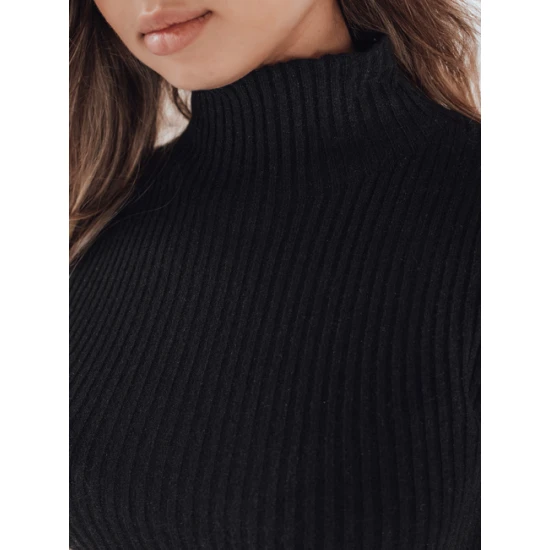 Moteriškas juodas megztinis Bela Moteriški megztiniai