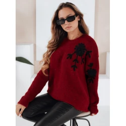 Moteriškas bordo megztinis Daga