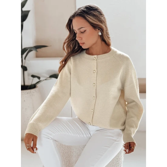 Moteriškas rusvos spalvos megztinis Selin Moteriški megztiniai