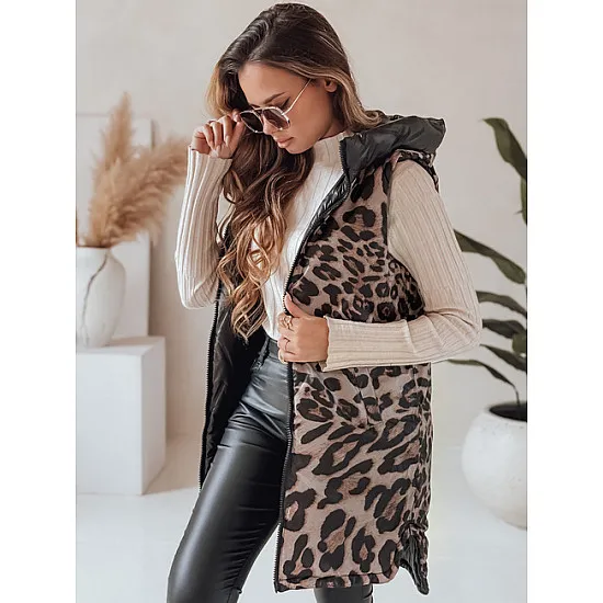 Women's black reversible vest Bora Women's waistcoats