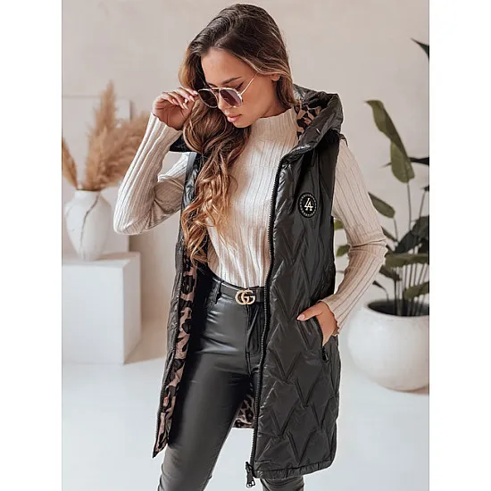 Women's black reversible vest Bora Women's waistcoats