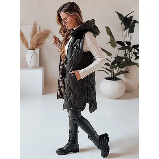Women's black reversible vest Bora Women's waistcoats