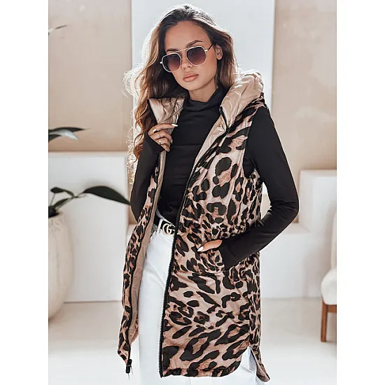 Women's brown reversible vest Bora Women's waistcoats