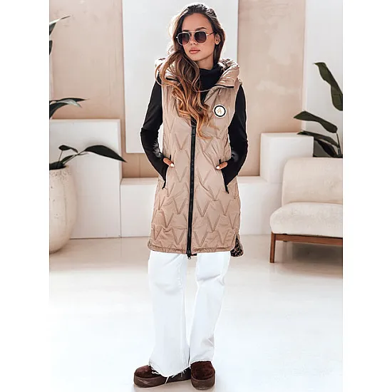 Women's brown reversible vest Bora Women's waistcoats