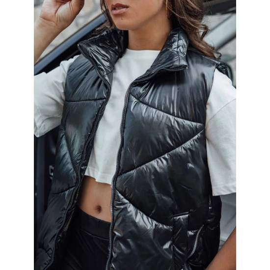 Moteriška juoda blizgi liemenė Bogo Liemenės