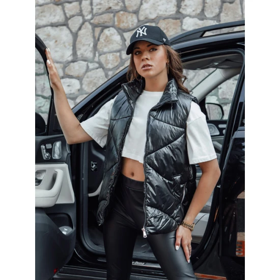 Moteriška juoda blizgi liemenė Bogo Liemenės