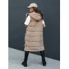 Women's brown long waistcoat Skyler Women's waistcoats