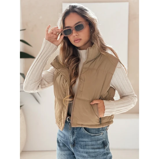 Moteriška rudos spalvos liemenė Veta Moteriškos liemenės