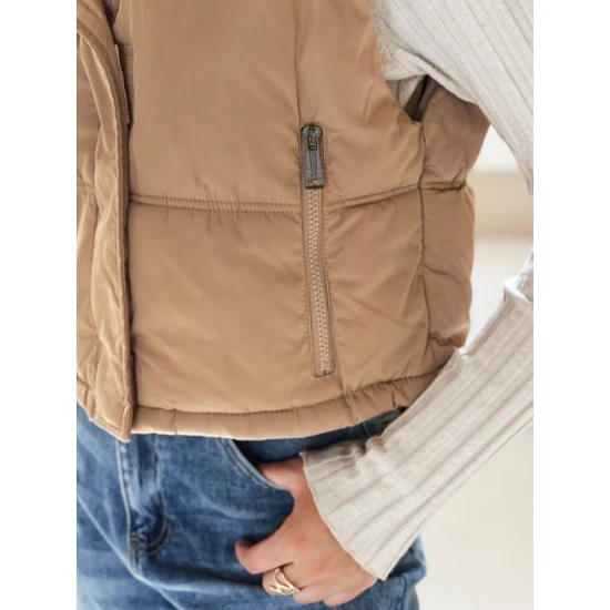 Moteriška rudos spalvos liemenė Veta Moteriškos liemenės