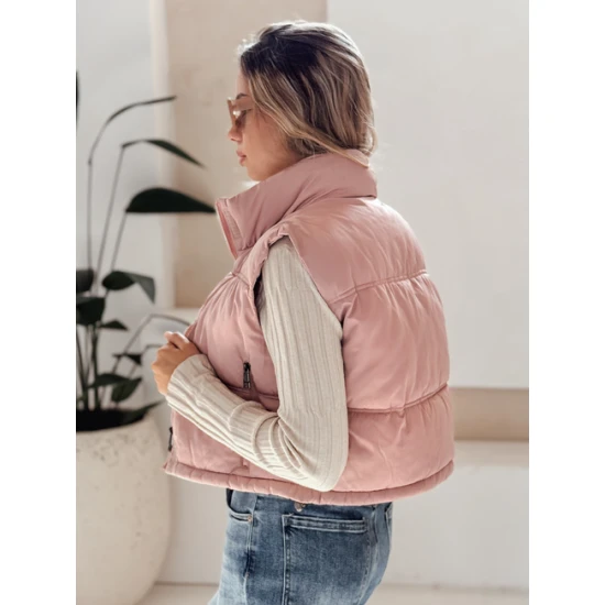 Moteriška rožinės spalvos liemenė Veta Moteriškos liemenės