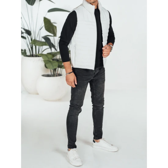 Vyriška baltos spalvos liemenė Pole Liemenės