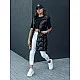 Women's black hooded vest Dona Women's waistcoats