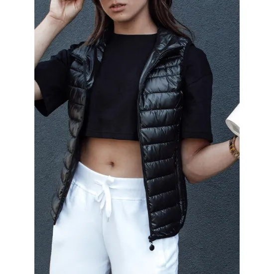 Moteriška juoda liemenė Stylish Moteriškos liemenės