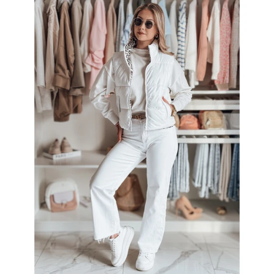 Moteriška balta dvipusė liemenė Puff Moteriškos liemenės