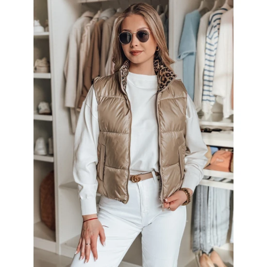 Moteriška ruda dvipusė liemenė Puff Moteriškos liemenės