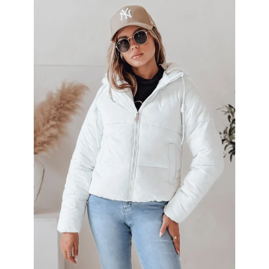 Moteriška balta žieminė striukė Glam Moteriškos striukės