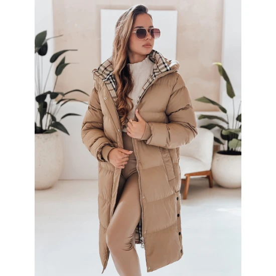 Moteriška žieminė rudos spalvos striukė Bren Moteriškos striukės