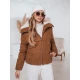 Moteriška žieminė ruda striukė Trendy Moteriškos striukės
