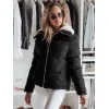 Moteriška žieminė juoda striukė Trendy Moteriškos striukės