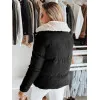 Moteriška žieminė juoda striukė Trendy Moteriškos striukės
