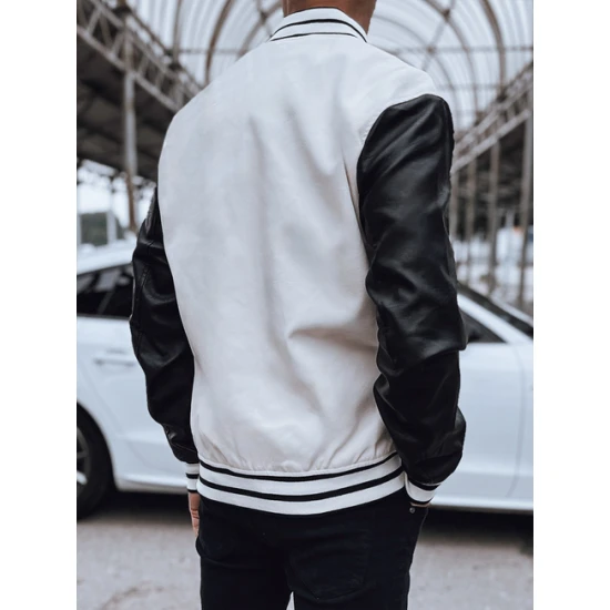 Vyriška Balta odinė striukė Panel Odinės striukės