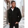 Men's reversible black hooded jacket Linde Men's Jackets and Coats