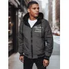Men's reversible black hooded jacket Linde Men's Jackets and Coats