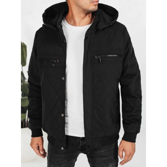 Vyriška juoda striukė Kuder Žieminės striukės