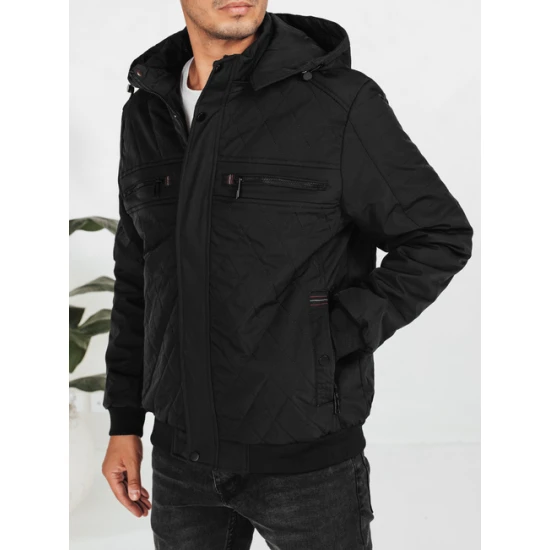 Vyriška juoda striukė Kuder Žieminės striukės