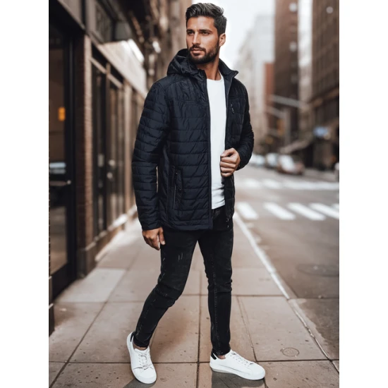 Vyriška tamsiai mėlyna striukė Kent Rudeninės / Pavasarinės