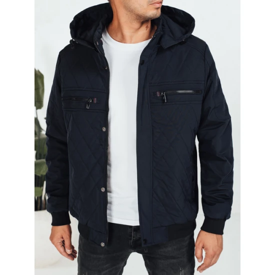 Vyriška tamsiai mėlyna striukė Kuder Žieminės striukės