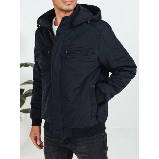 Vyriška tamsiai mėlyna striukė Kuder Žieminės striukės