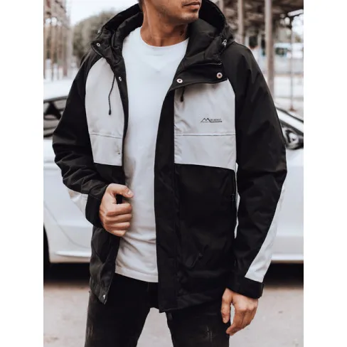 Men's black/grey Rain jacket Autumn/Spring