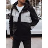Men's black/grey Rain jacket Autumn/Spring