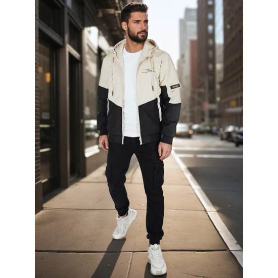 Vyriška rusvos spalvos striukė Mask Rudeninės / Pavasarinės