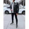 Vyriška juoda odinė striukė Rocks Vyriškos Striukės ir Paltai