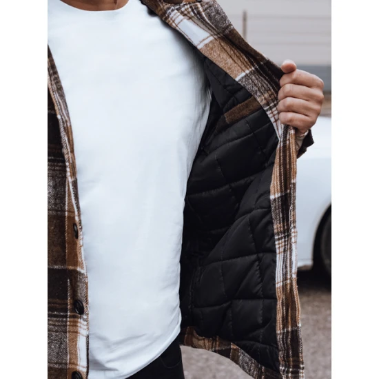 Vyriška ruda striukė su gobtuvu Endrik Vyriškos Striukės ir Paltai