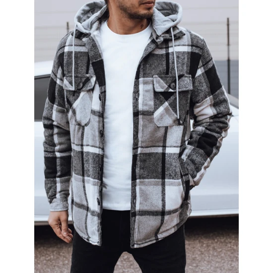 Vyriška juoda striukė su gobtuvu Endrik Vyriškos Striukės ir Paltai